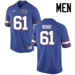 Men's Florida Gators #61 Brett Heggie NCAA Nike Blue Authentic Stitched College Football Jersey IUB2762VG